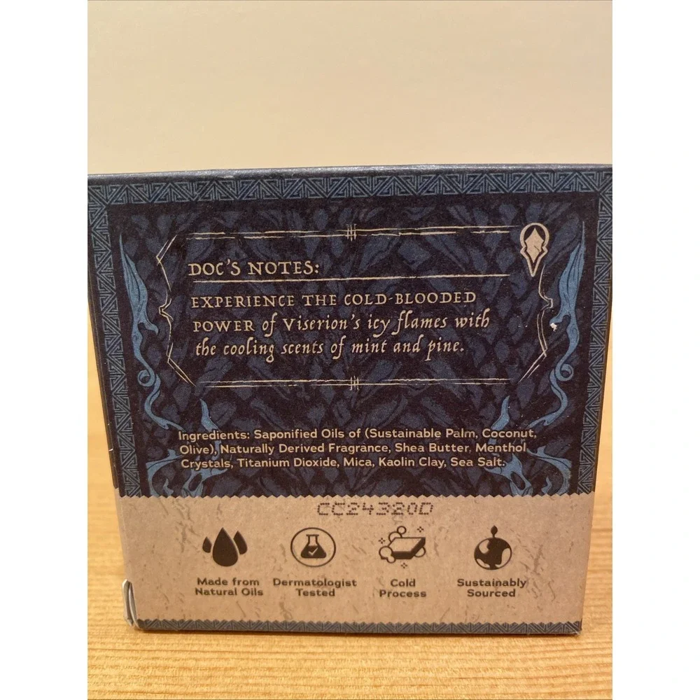 Lot of 3 BARS Dr.‎ Squatch Limited Edition VISERION'S FREEZE Natural Soap Bar